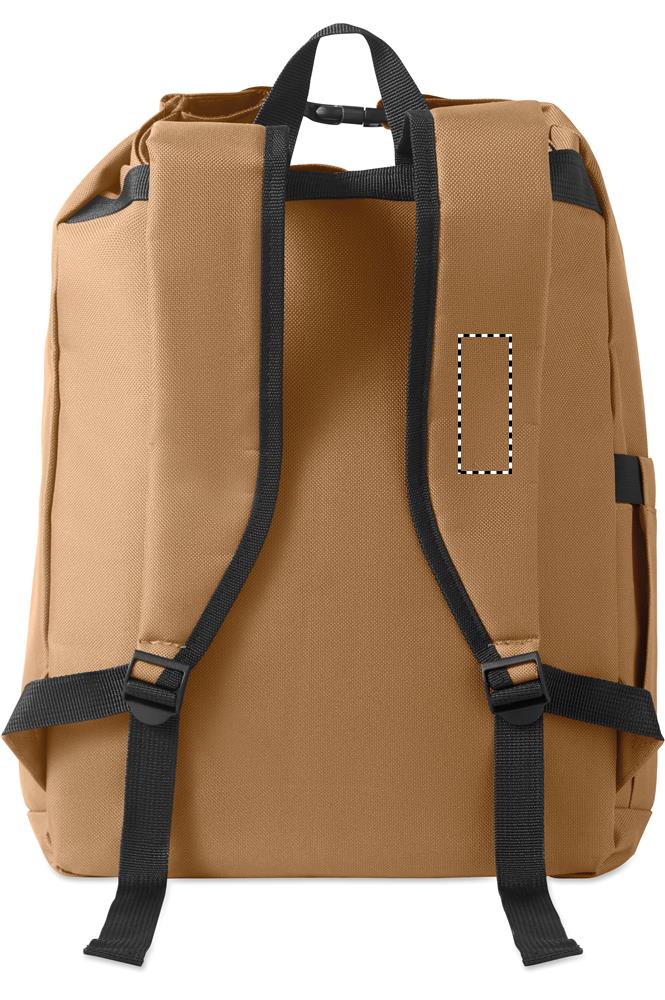15'' roll top laptop backpack shoulder strap left 39