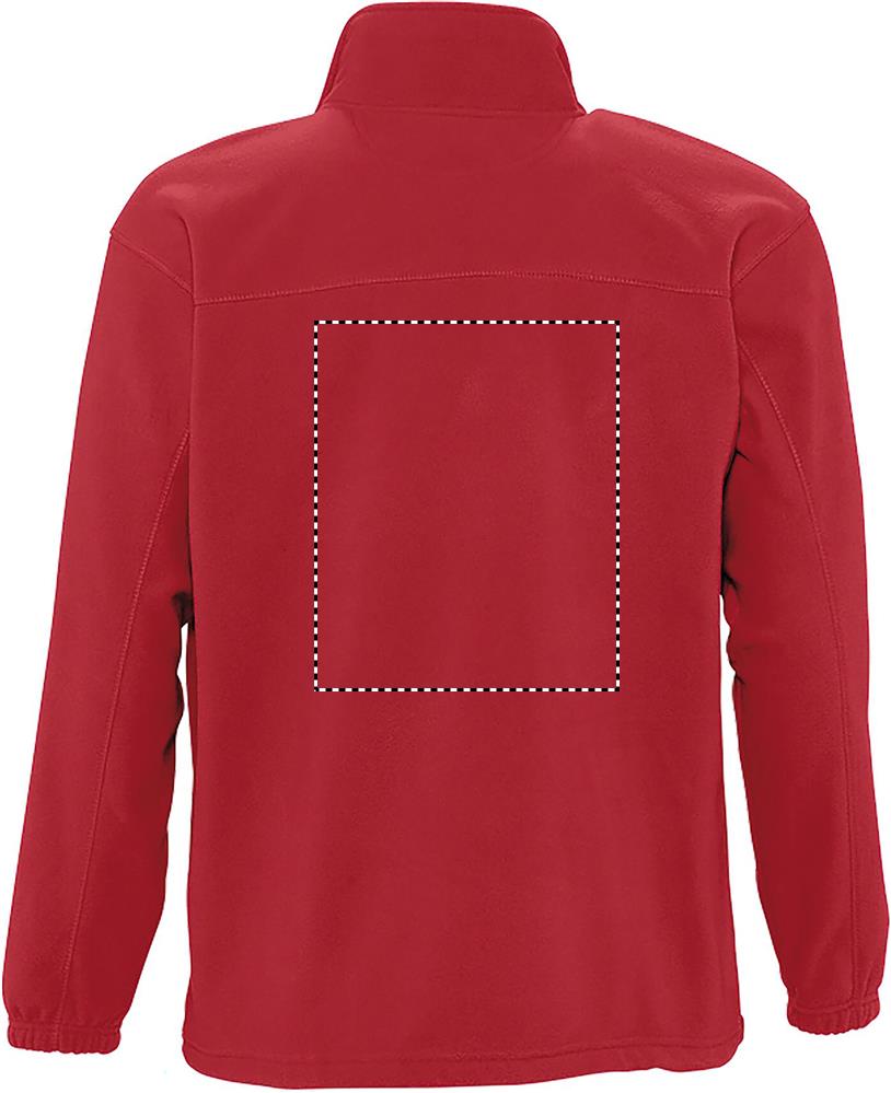 NORTH Zipped Fleece Jacket back rd