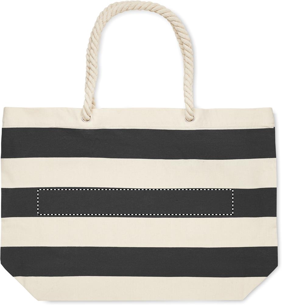 Cotton beach bag 220 gr/m² stripe 2 03