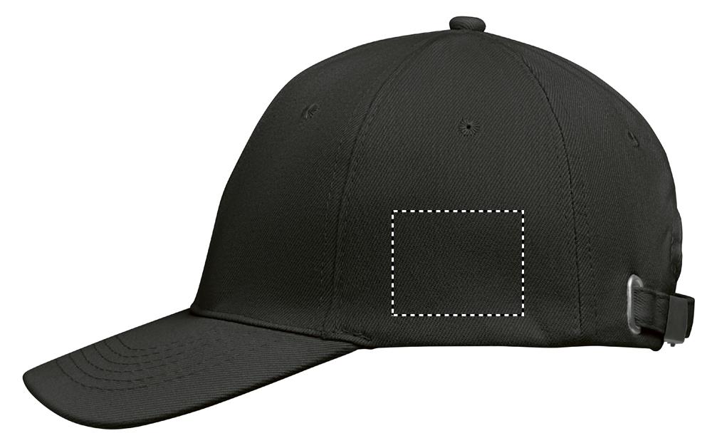 BUFFALO SIX PANEL CAP left side bk