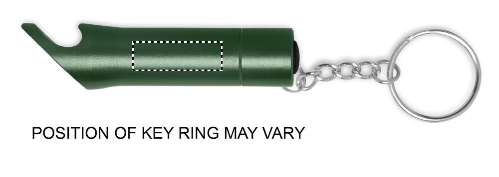 Metal torch key ring barrel right 60