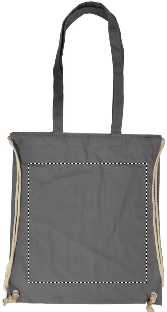 220gr/m² canvas 2 function bag back 07