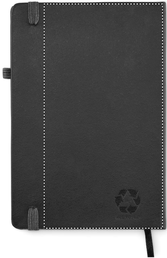 Recycled PU A5 lined notebook back pd 03