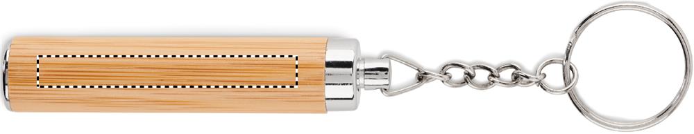 Mini bamboo torch with keyring side 1 40