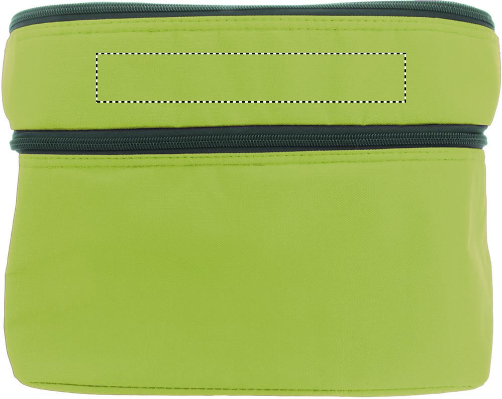 Cooler bag with 2 compartments front top 48