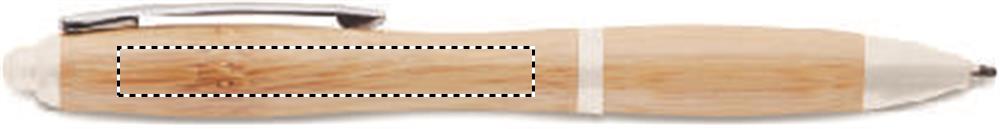 Penna a sfera in ABS e bamboo left handed 06