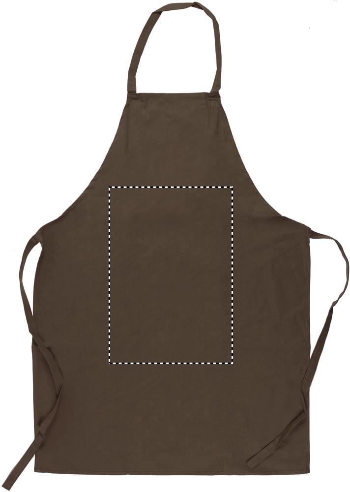 Kitchen apron in cotton front middle 67