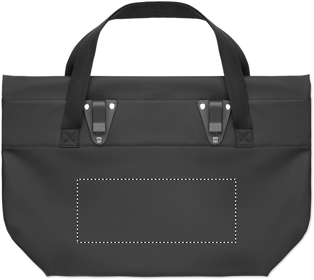 PU bicycle shopping bag 10L back 03