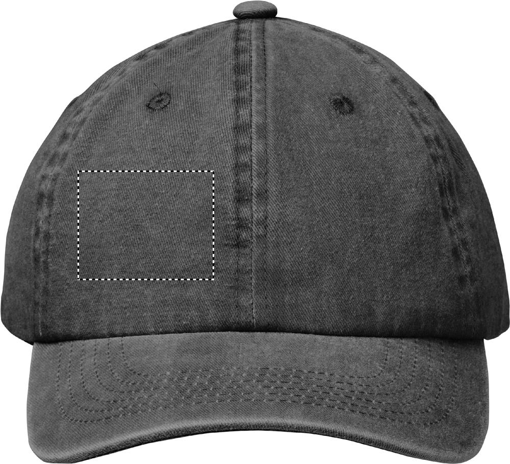 6 panel baseball cap 265 gr/m² segment left 03