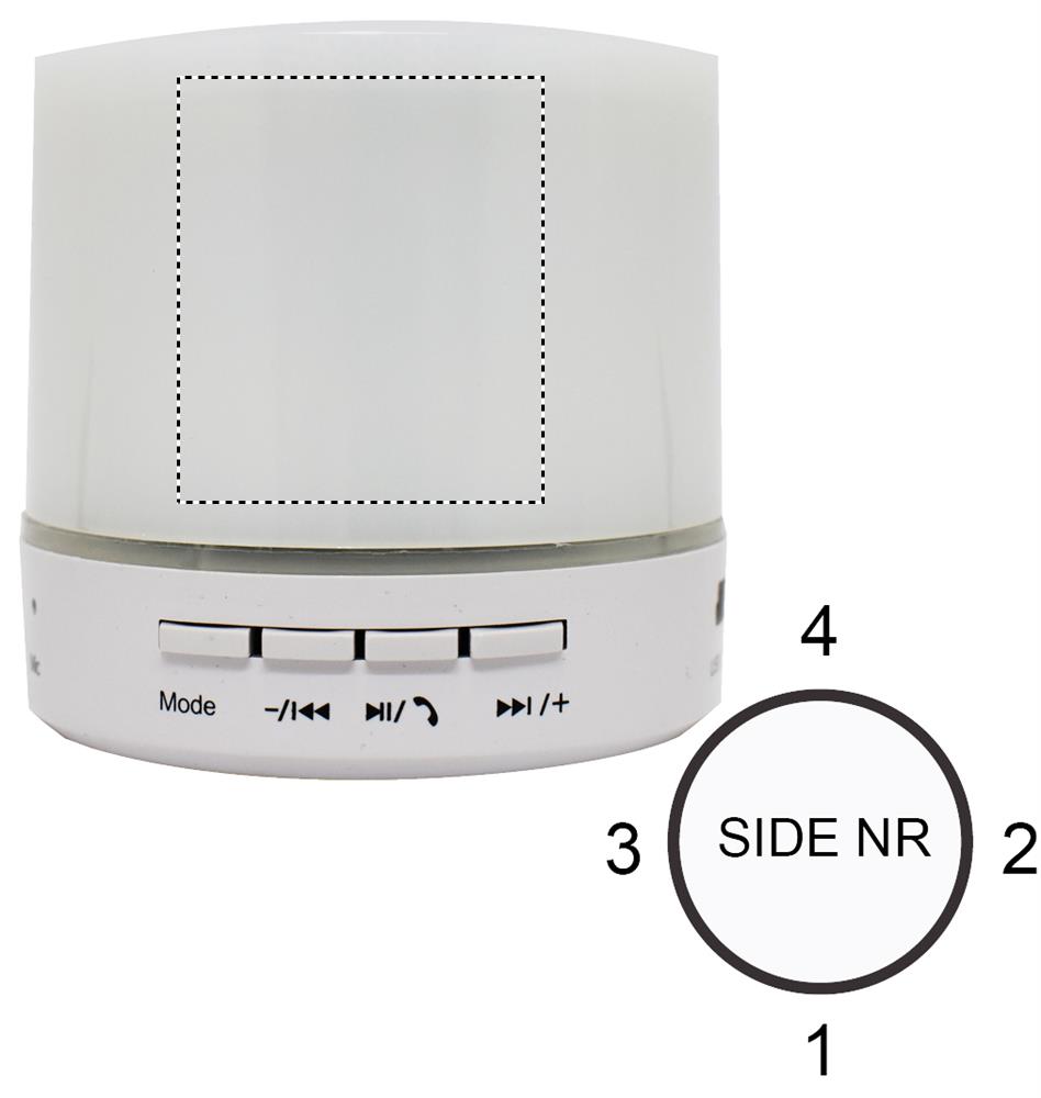 Round wireless speaker LED side 1 06