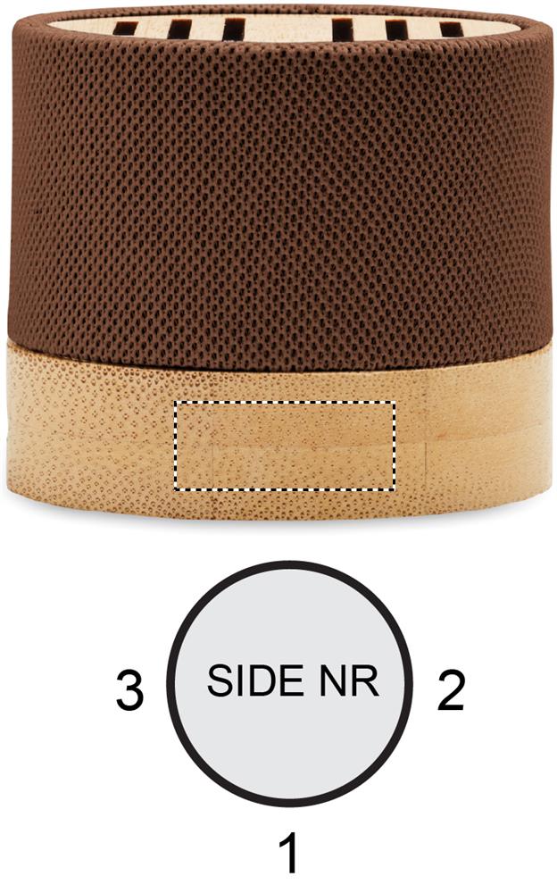 Bamboo RPET wireless speaker side 2 41