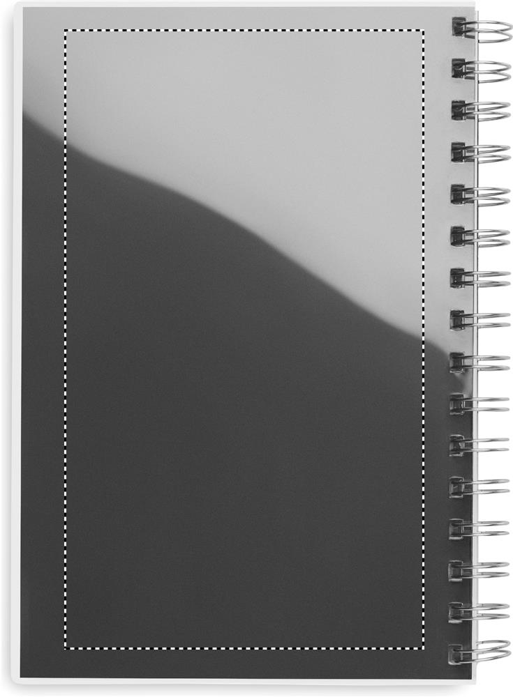 Quaderno A5 con spirale transparent back 03