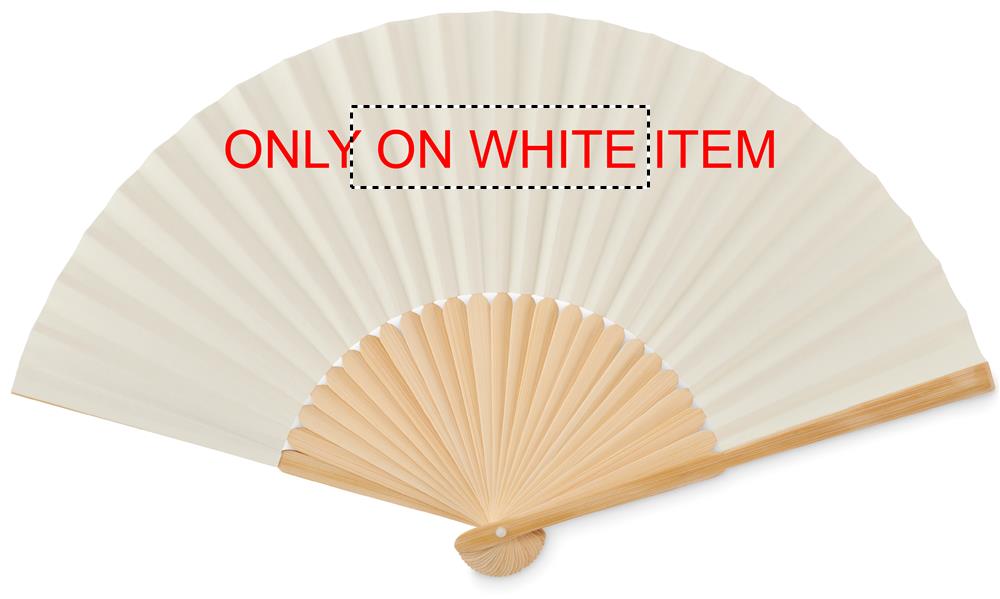 Manual hand fan front on white 13