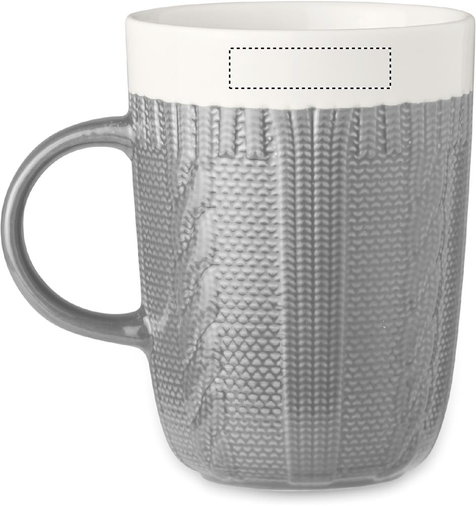 Ceramic mug 310 ml left handed 07
