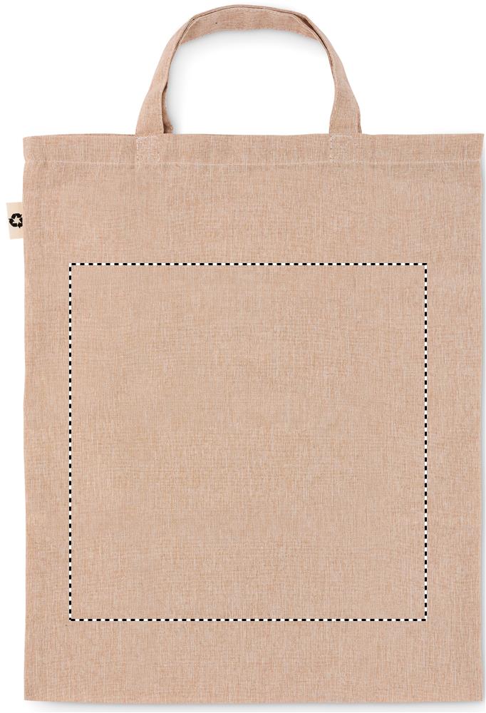 Foldable shopper bag 140 gr/m² back bag unfolded 13