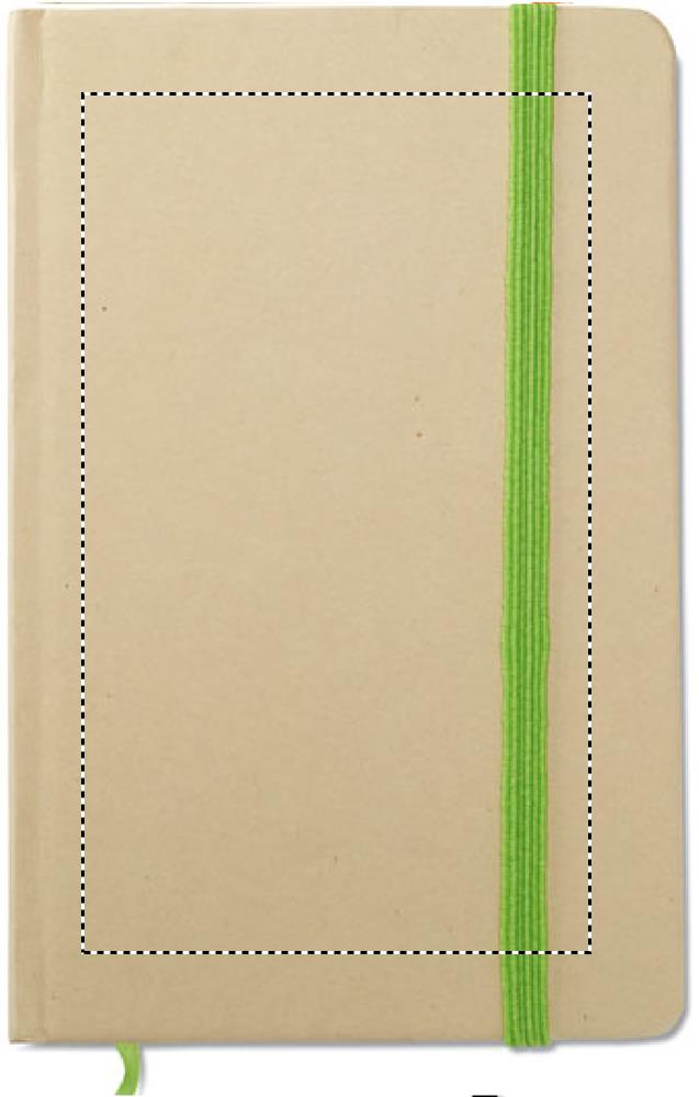 A6 recycled notebook 96 plain front pd 48