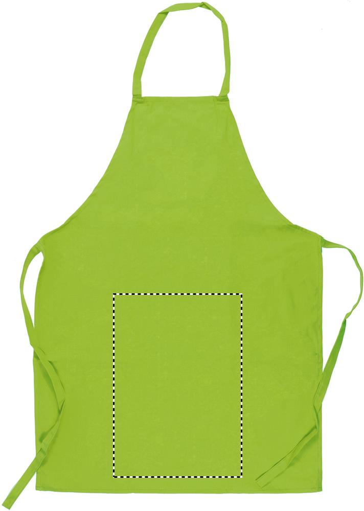 Kitchen apron in cotton front lower 48