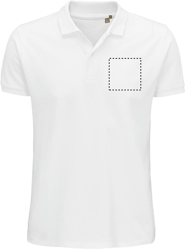 PLANET UOMO Polo 170g chest wh