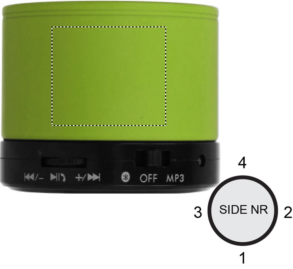 Round wireless speaker side 1 48