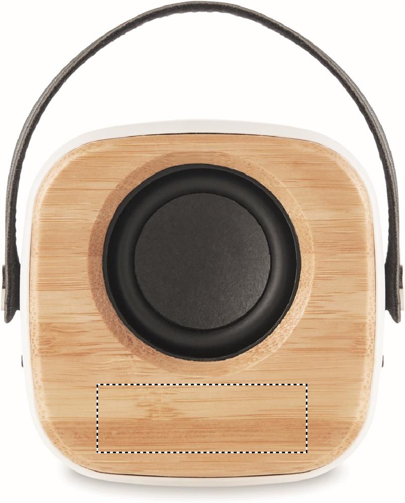 Speaker 3W with bamboo front front 06