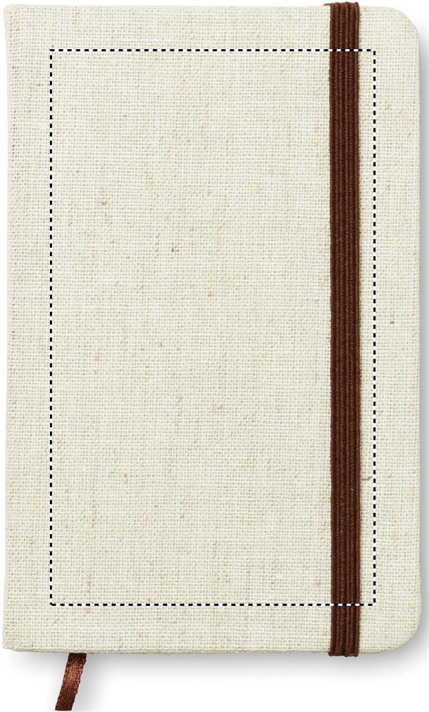 A6 canvas notebook lined front 13