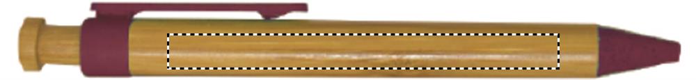 Penna a sfera in bamboo barrel left handed 05