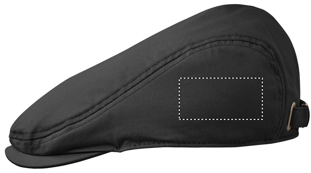 Newsboy flat cap 235 gr/m² left side 03