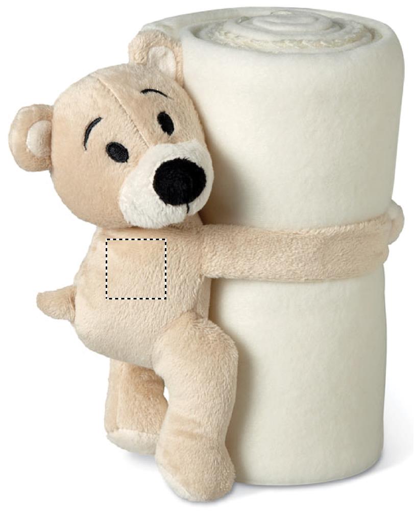 Fleece blanket with bear back side 1 06