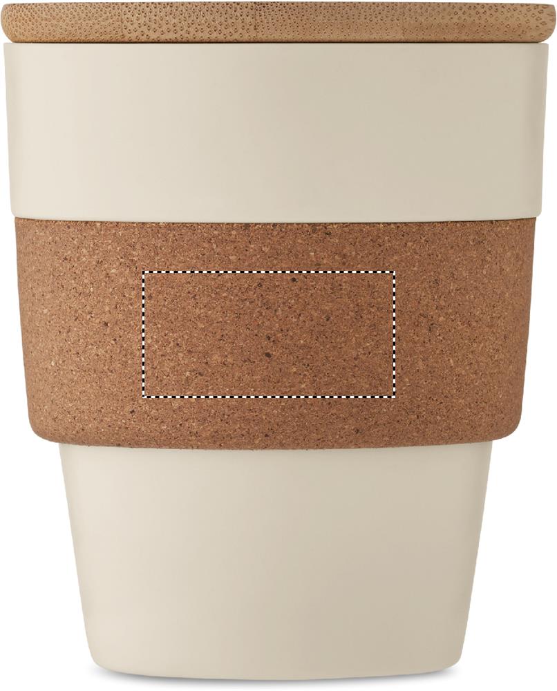 Tumbler in recycled PP 300 ml cork front 13