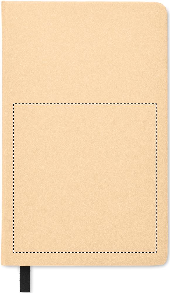 A5 recycled page notebook front debossing 13