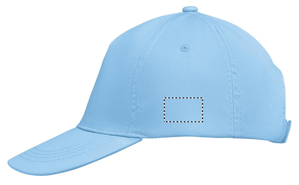 BUZZ FIVE PANEL CAP left side sk