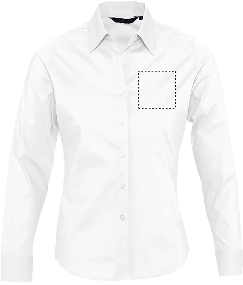 EDEN STRETCH WOMEN SHIRT chest left wh