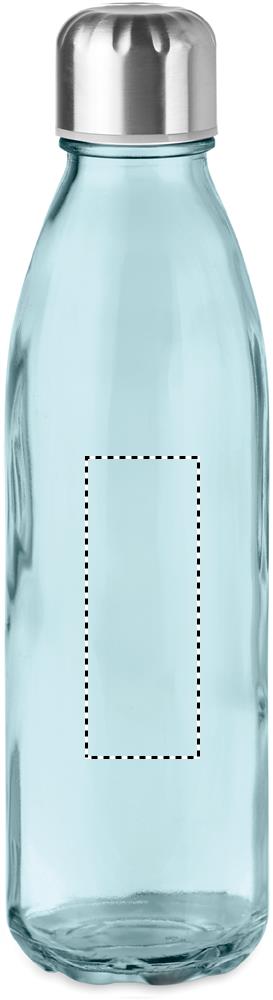 Glass drinking bottle 650ml back 23