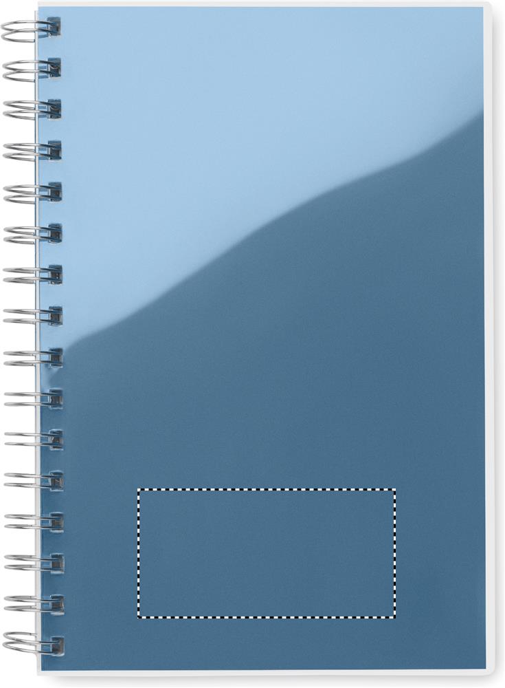 A5 RPET notebook recycled lined transparent front p 37