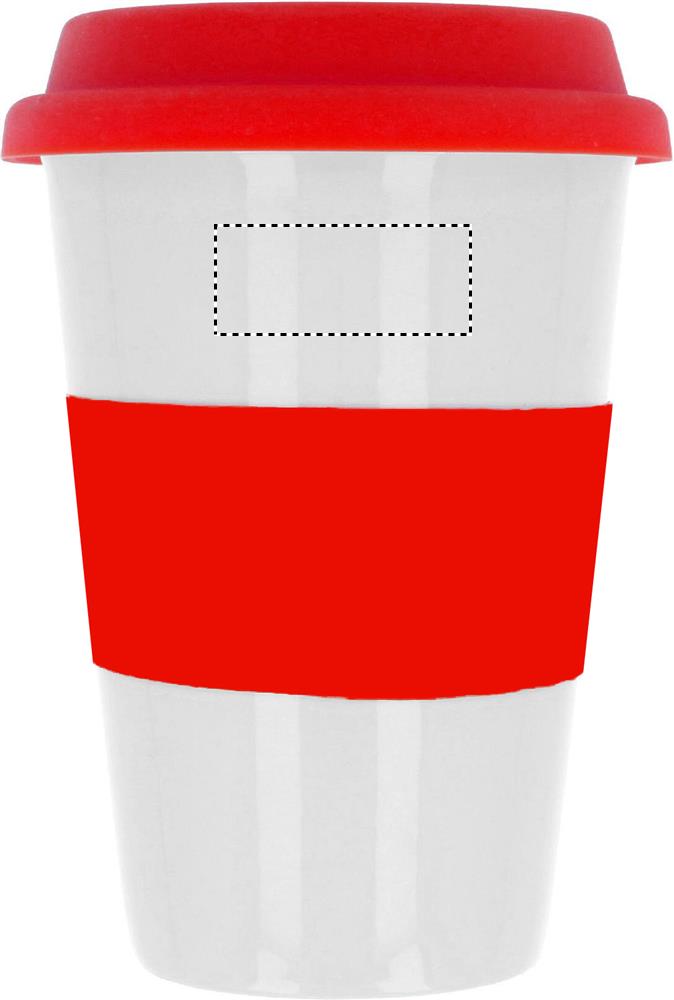 Ceramic mug w/ lid and sleeve front pad 05