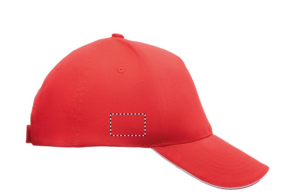 5 panel baseball cap 180 gr right side 35