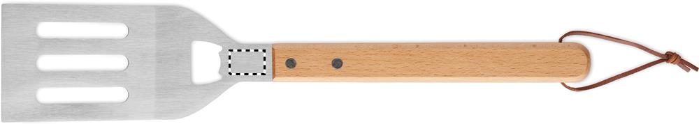BBQ spatula in beechwood opener 40