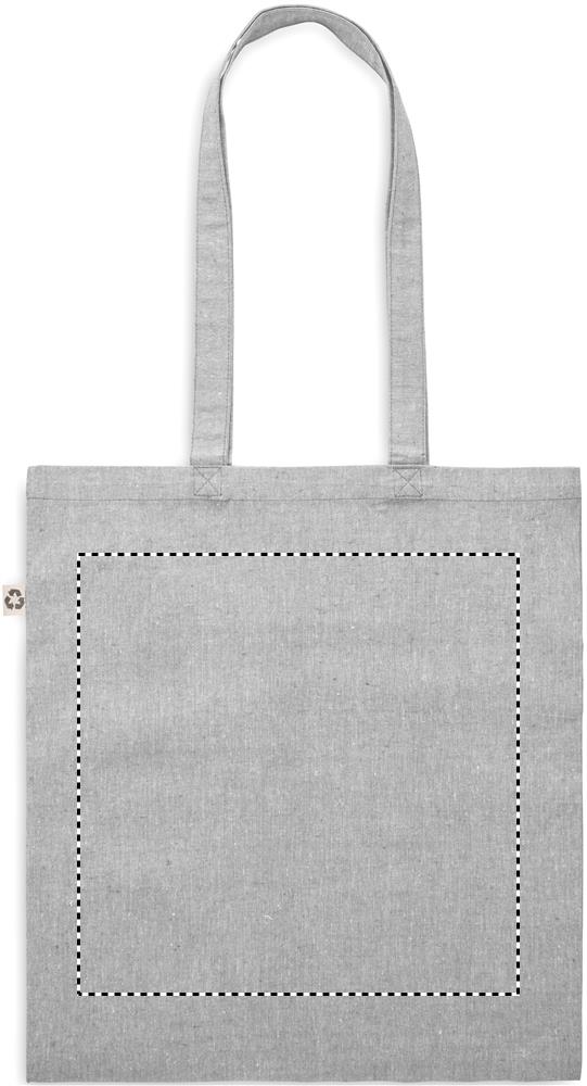 Shopping bag with long handles back 07
