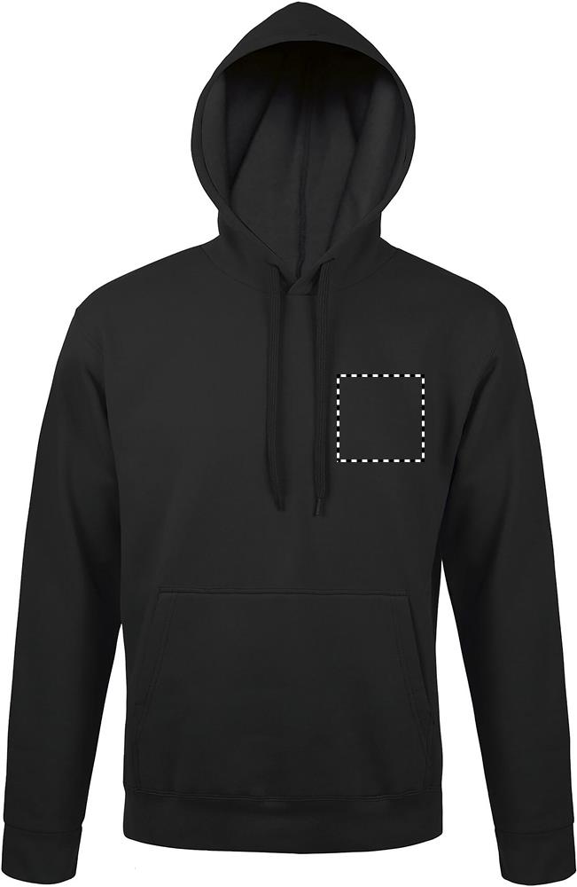 SNAKE Felpa uni cappuccio chest bk