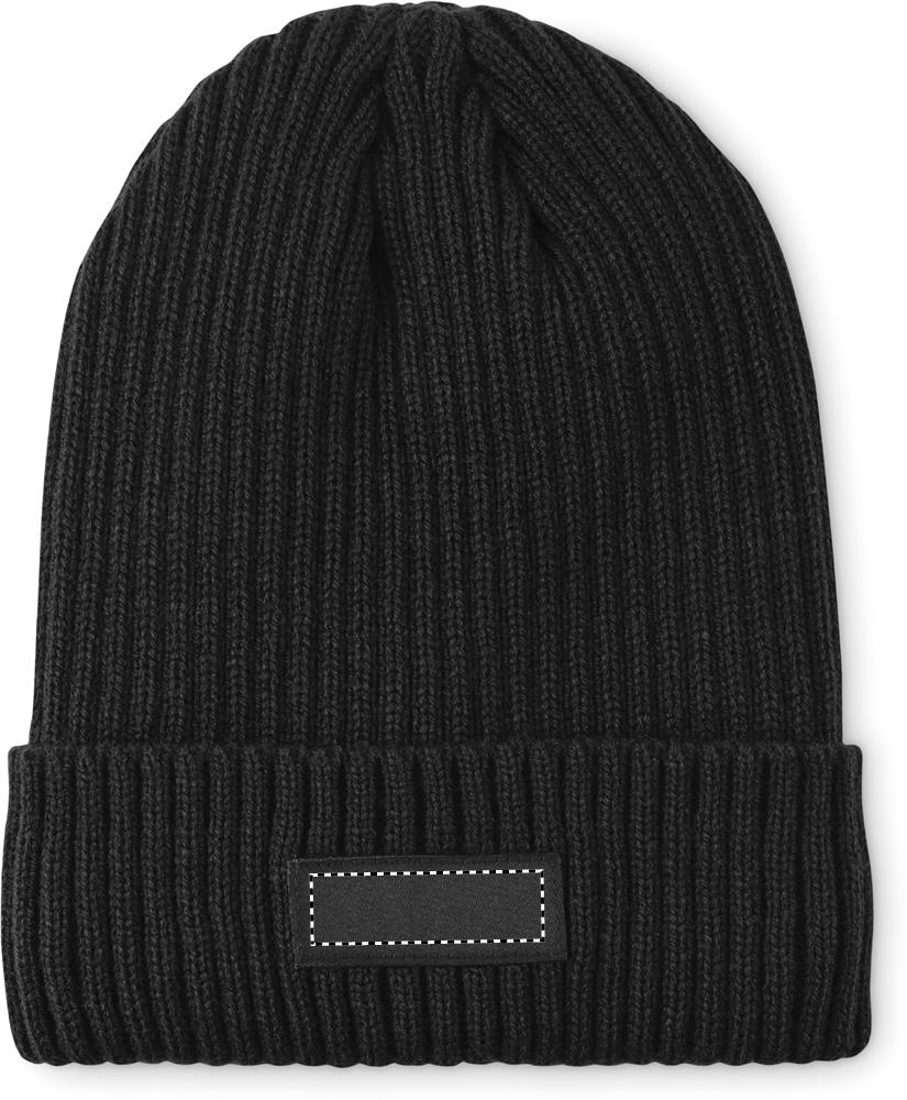 Berretto in maglia c/bordino front 03