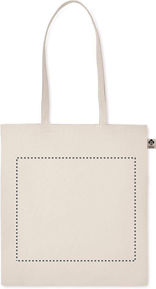 Organic cotton shopping bag front td1 13