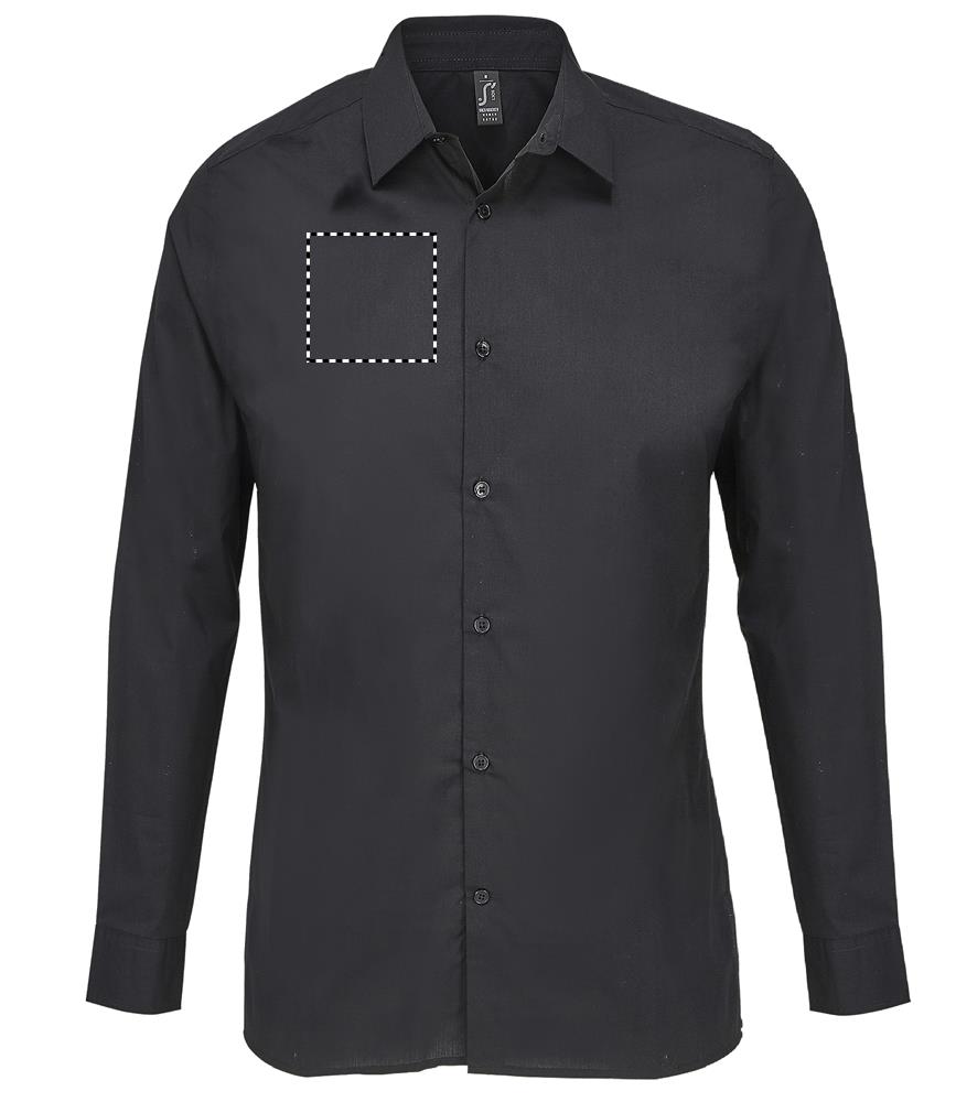BAILEY MEN POPLIN SHIRT chest right bk