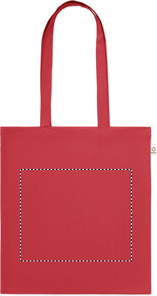 Shopper in cotone riciclato embroidery 05