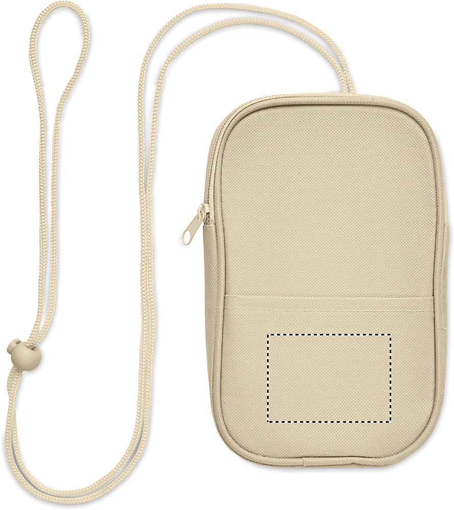 Marsupio da viaggio RPET front pocket 13