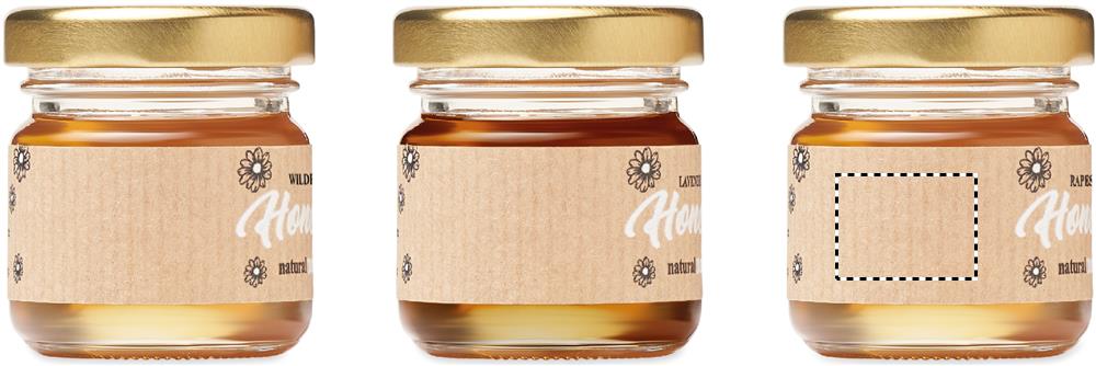 Set of 3 wildflower honey label rapeseed 40
