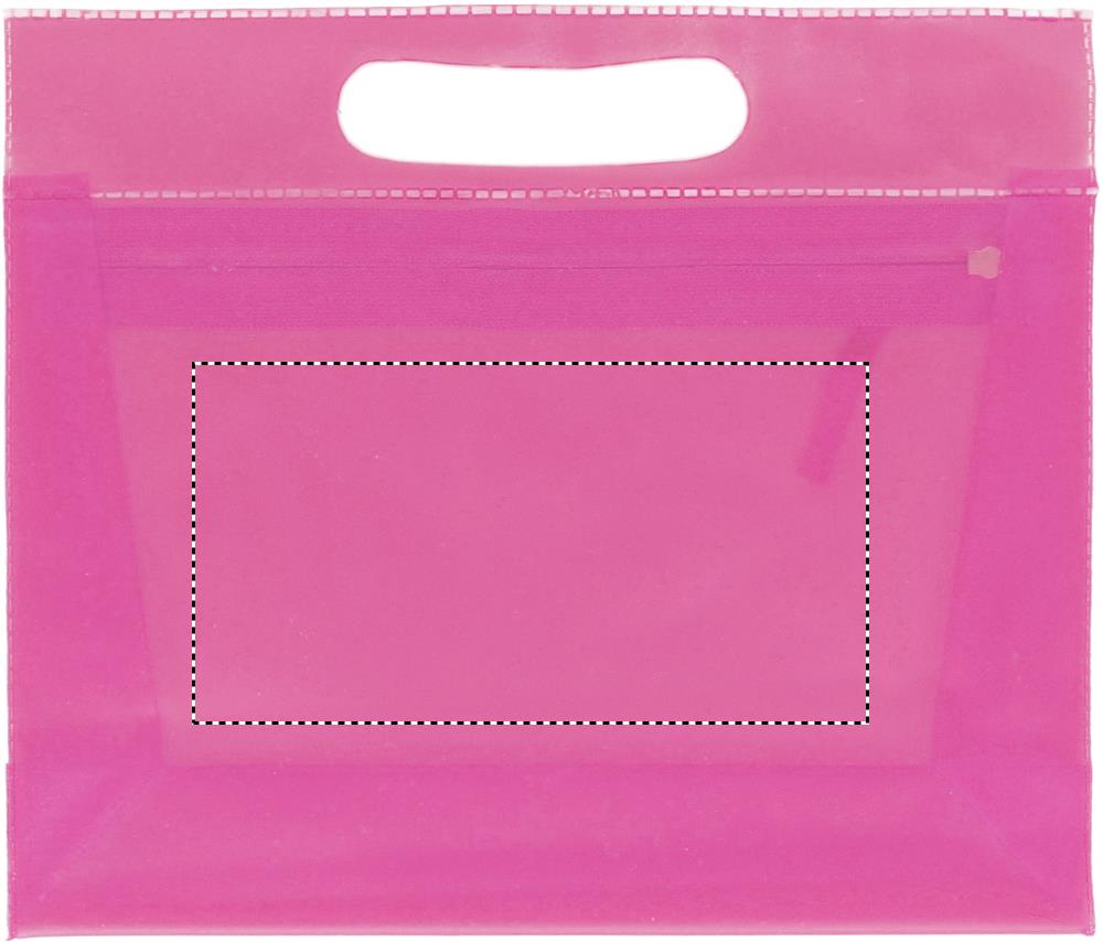 Transparent cosmetic pouch back 38