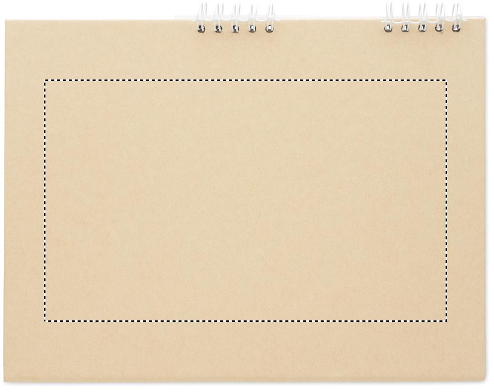 Desk calendar with memo pad back 13