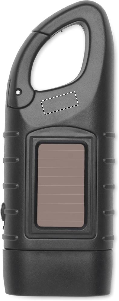 Solar torch with dynamo crank front 03