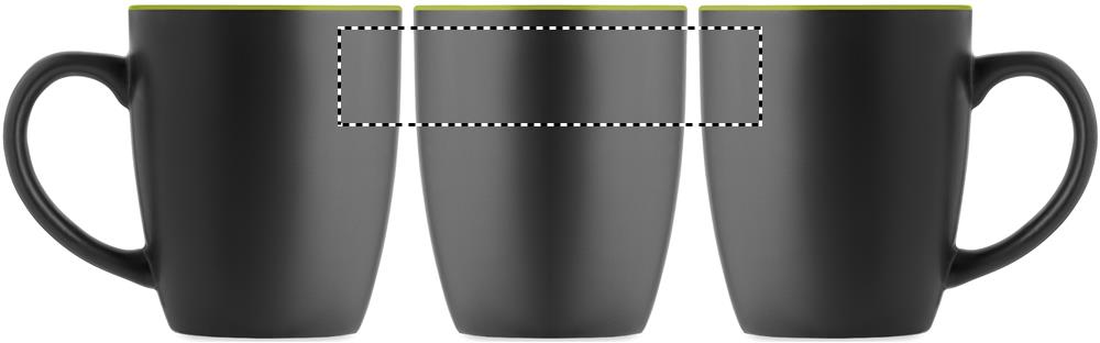 Two tone ceramic mug 290 ml roundscreen 48