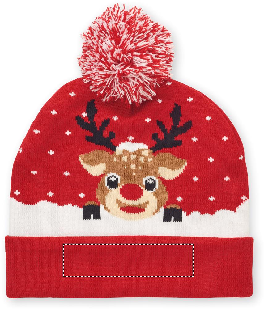 Christmas knitted beanie side 1 05